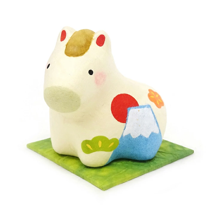 ちぎり和紙 富士山 午